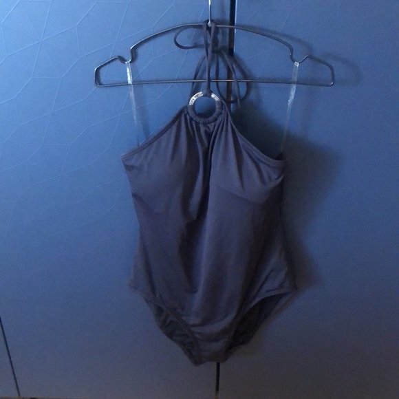 MICHAEL KORS black 1 piece bathing suit size 12 - Picture 8 of 9